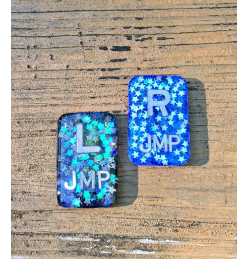 Night Sky X-ray Markers, Radiology Markers with Initials